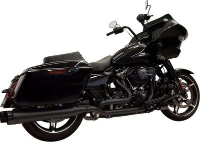 Slip-on ljuddämpare Bassani Xhaust 4-1/2" rak Touring 95-16 svart