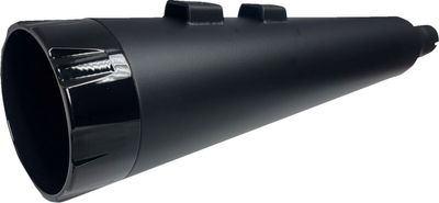 Slip-on ljuddämpare Bassani Xhaust 4-1/2" rak Touring 95-16 svart