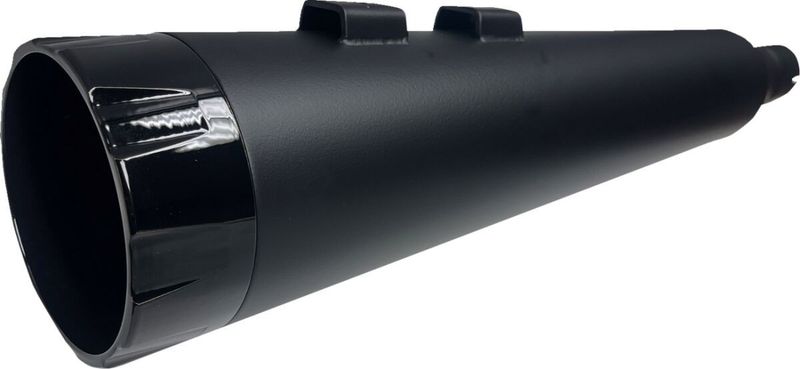 Slip-on ljuddämpare Bassani Xhaust 4-1/2" rak Touring 95-16 svart