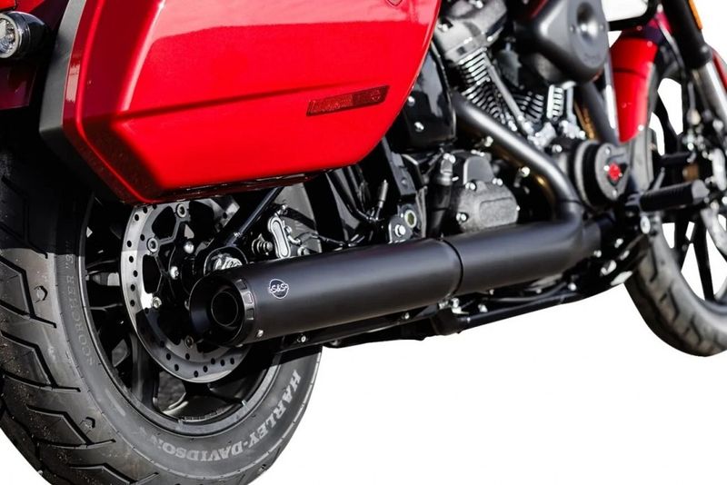 Slip-on ljuddämpare S&S Grand National Softail 25-upp svart