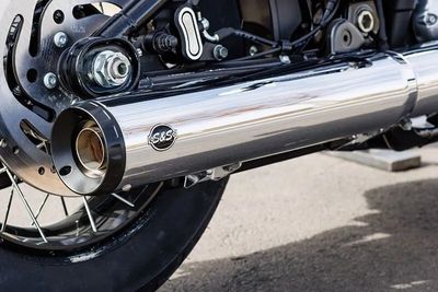 Slip-on ljuddämpare S&S Grand National Softail 25-upp krom