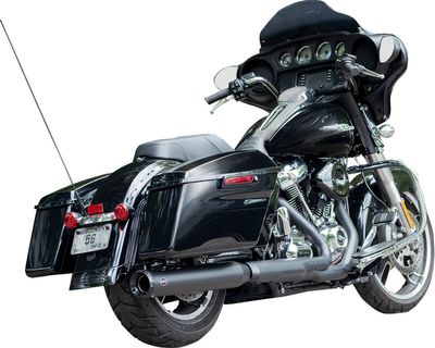 Avgassystem S&S 2 into-1 Swindler 4 Touring 17-upp svart