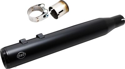 Avgassystem S&S 2 into-1 Swindler 4 Touring 17-upp svart