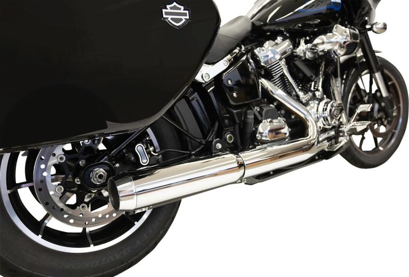Slip-on ljuddämpare Bassani Xhaust Baffle 4" Softail 25-upp krom