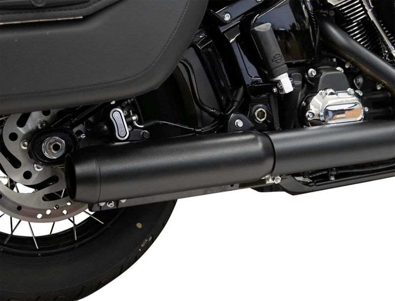 Slip-on ljuddämpare Bassani Xhaust Baffle 4" Softail 25-upp svart