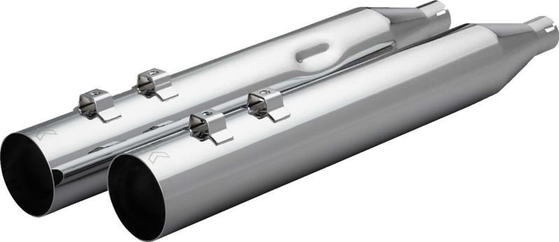 Slip-on ljuddämpare Khrome Werks HP-Plus rak Touring 96-16, Trike 14-21 krom