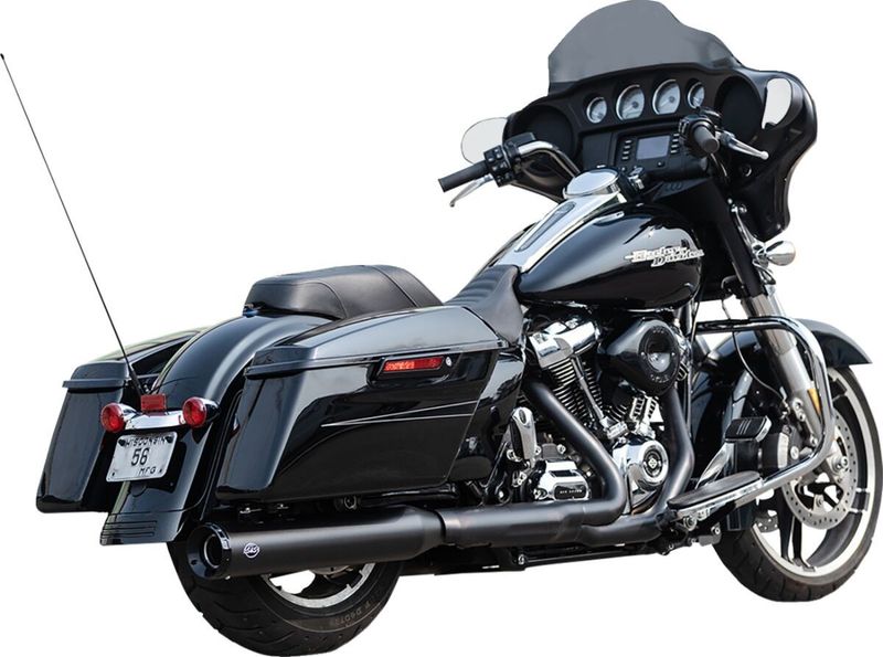 Avgassystem S&S Swindler Conversion 2 4.5 Touring 17-upp svart