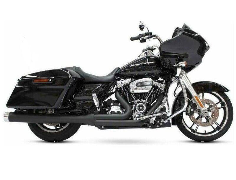 Avgassystem Rinehart Racing FLH 2 Into-1 Touring 17-upp svart/krom
