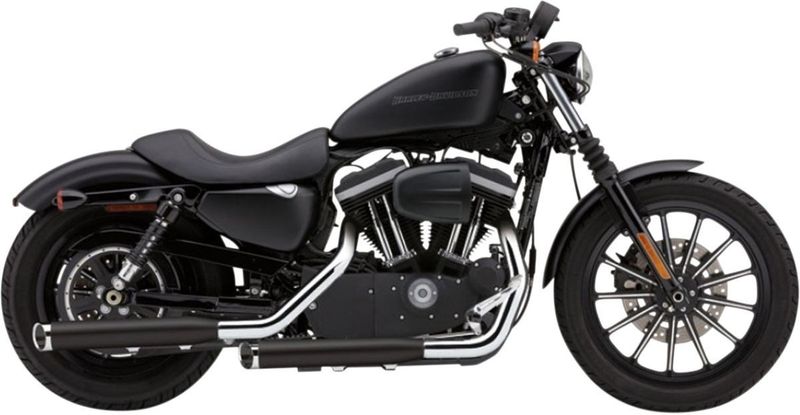 Slip-on ljuddämpare Cobra 3" svart XL Sportster 14-22
