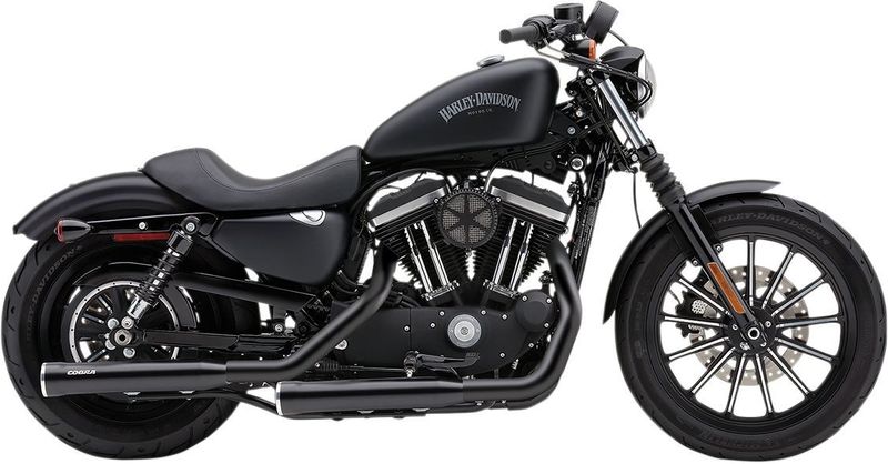 Slip-on ljuddämpare Cobra RPT 3" svart XL Sportster 14-22