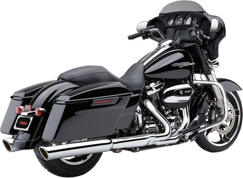 Slip-on ljuddämpare Cobra 909 Twins 4" Touring 17-26 krom