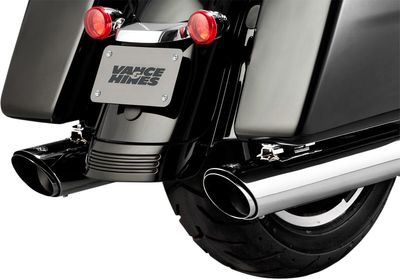 Slip-on ljuddämpare Vance & Hines Twin Slash 4" rund krom FLT/Touring 17-26