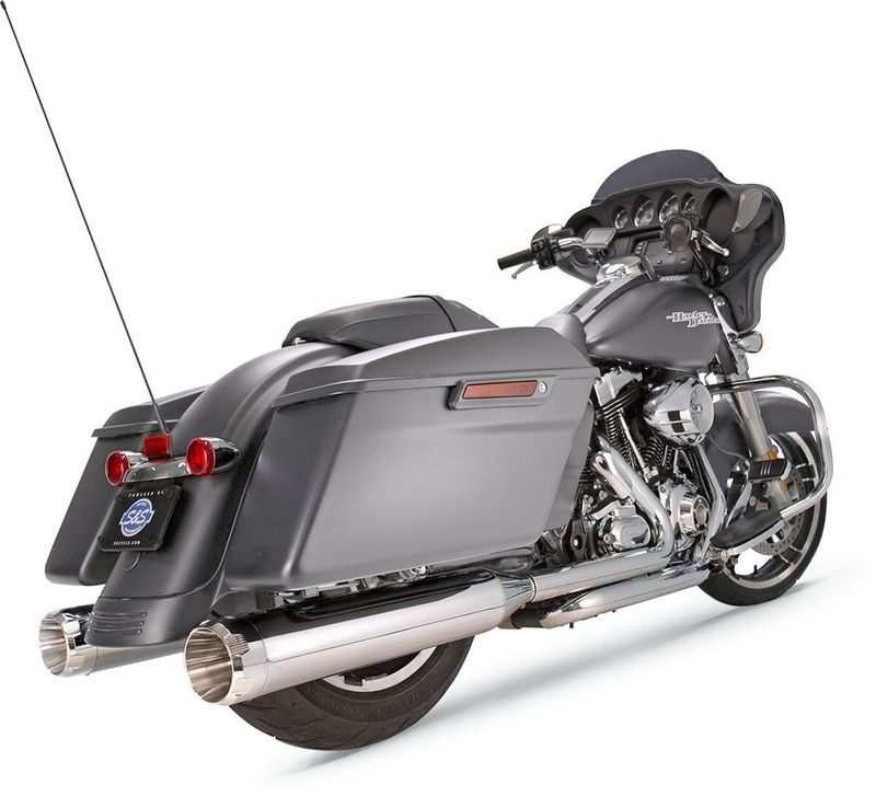 Ljuddämpare S&S MK45 Thruster 4-1/2" Touring 17-upp, Trike 17-18 krom