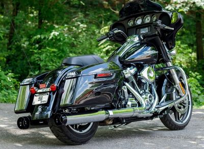 Ljuddämpare S&S MK45 Thruster 4-1/2" Touring 17-upp, Trike 17-18 svart