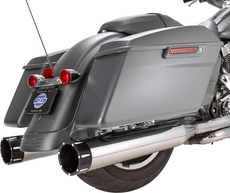 Ljuddämpare S&S MK45 4-1/2" Touring 17-upp, Trike 17-18 svart