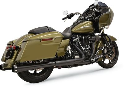Slip-on ljuddämpare Bassani Xhaust DNT Megaphone svart Touring 17-upp