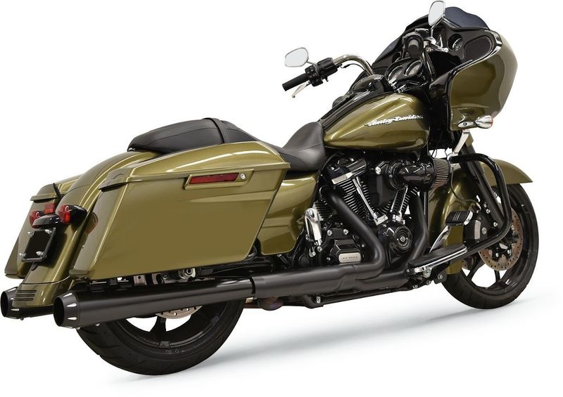 Slip-on ljuddämpare Bassani Xhaust DNT Megaphone svart Touring 17-upp