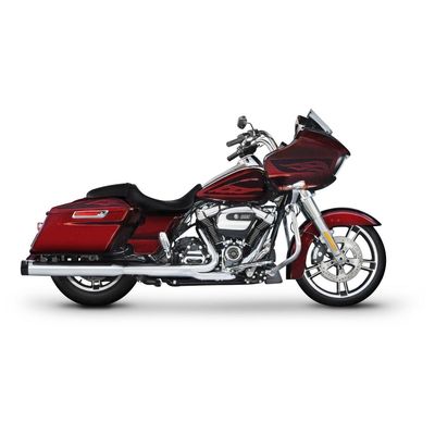 Slip-on ljuddämpare Rinehart Racing Duals 4" Touring 17-24 krom/svart
