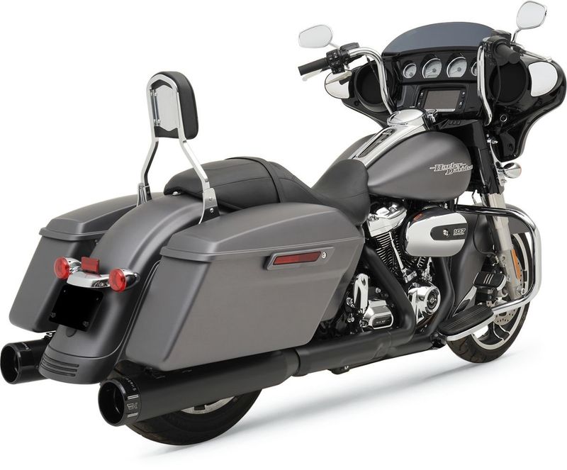 Slip-on ljuddämpare Khrome Werks HP-Plus 4-1/2" billet svart Touring 17-upp