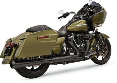 Slip-on ljuddämpare Bassani Xhaust 2 into-1 Crossover Eliminator 4" Touring 17-upp svart