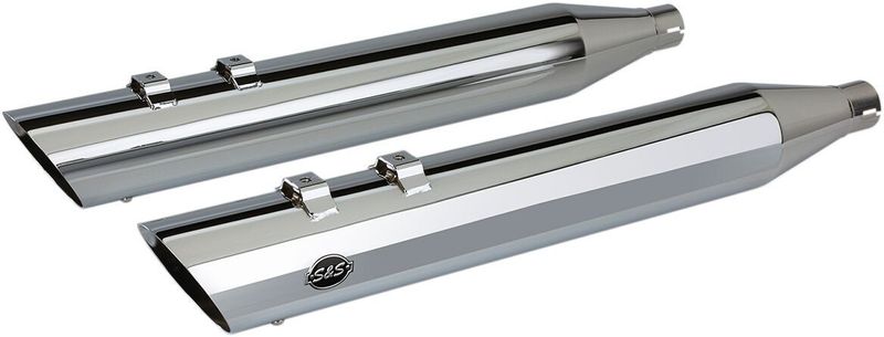 Slip-on ljuddämpare S&S Touring 17-upp krom