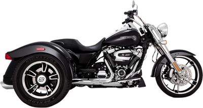 Slip-on ljuddämpare Vance & Hines Twin Slash 4" rund krom