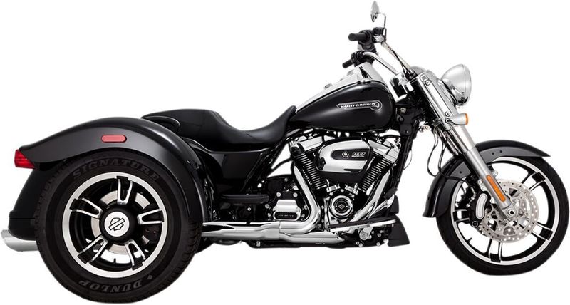 Slip-on ljuddämpare Vance & Hines Twin Slash 4" rund krom