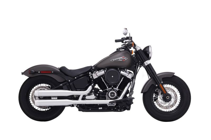 Slip-on ljuddämpare Rinehart Racing Duals Softails 3.5 krom Softail 18-24 500-1200C