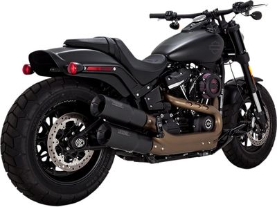 Slip-on ljuddämpare Vance & Hines Hi-Output svart Softail FXFB Fat Bob 107 18-20 m.fl.
