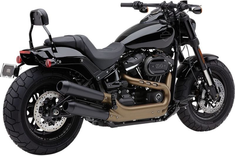 Slip-on ljuddämpare Cobra El Diablo 4" svart FXFB/S Softail Fat Bob 18-20