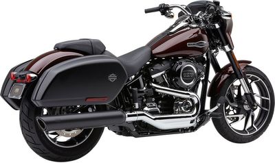 Slip-on ljuddämpare Cobra 909 Twins 4" Softail FLSB Sport Glide 107 svart