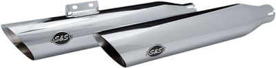 Slip-on ljuddämpare S&S Slash-Cut krom Softail 18-23 550-0736