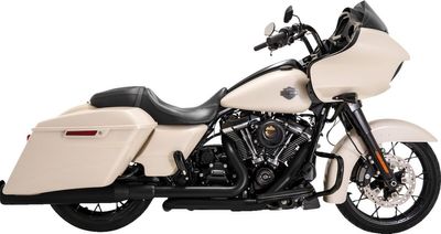 Grenrör korsade Vance & Hines PCX Dresser Duals svart FLT/Touring 17-25