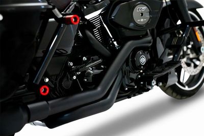 Avgasrör Rinehart Racing True Duals dubbel svart Touring 17-24