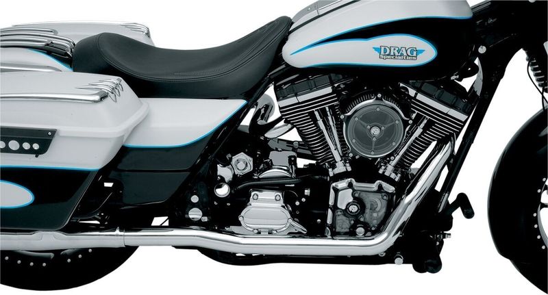 Grenrör korsade Vance & Hines Dresser Duals krom FLT/Touring 95-08