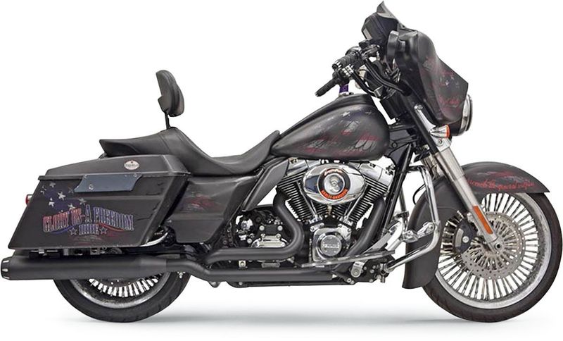 Avgasrör Bassani Xhaust True-Dual Headpipes dubbel Touring 09-16, Trike 14-16 svart