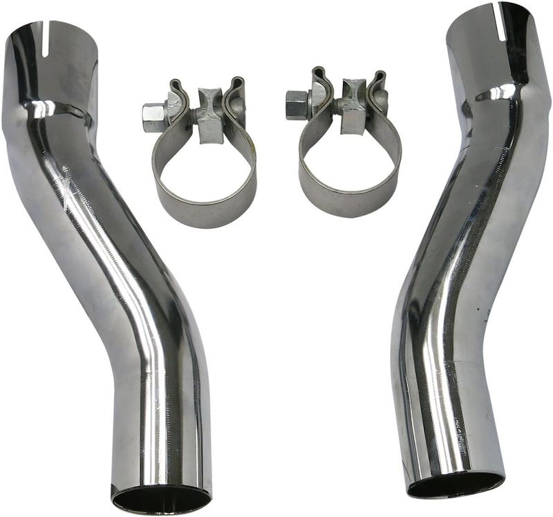 Adapter ljuddämpare Bassani Xhaust krom Trike 14-16