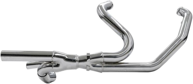 Avgasrör Bassani Xhaust 2x 2 Headpipes dubbel krom Touring 09-16