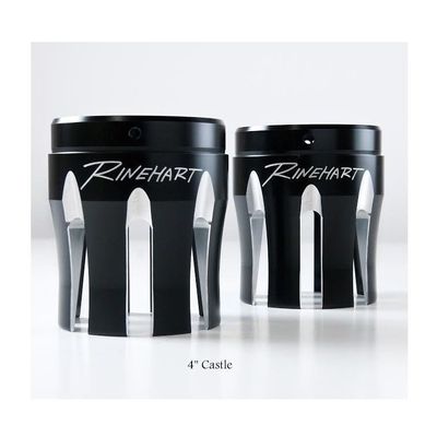 Ändkåpa avgassystem Rinehart Racing Castle 4" svart
