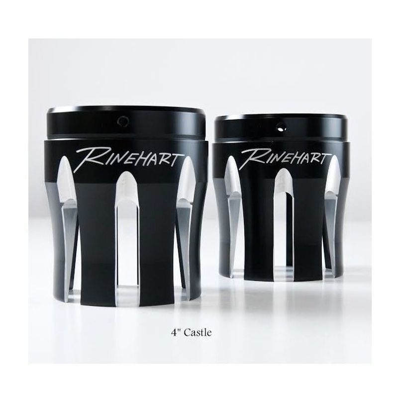 Ändkåpa avgassystem Rinehart Racing Castle 4" svart