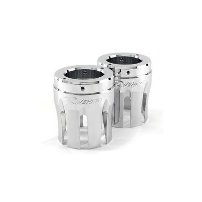 Ändkåpa avgassystem Rinehart Racing Castle 4" krom