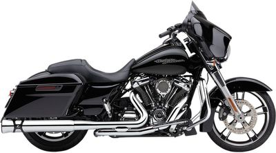 Grenrör dubbla Cobra med Power Port krom Touring 17-26
