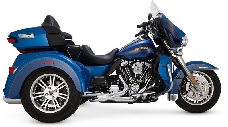 Adapter Vance & Hines dubbel FLHTCUTG Tri Glide Trike 17-25 krom