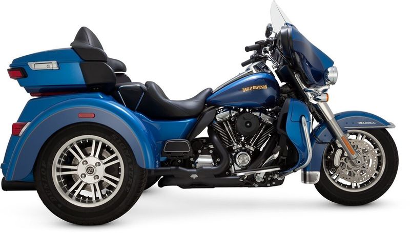 Adapter Vance & Hines dubbel FLHTCUTG Tri Glide Trike 17-25 svart