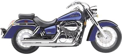 Avgassystem Cobra Streetrod Slashdown Speedster krom Honda Shadow / Shadow Aero 04-07