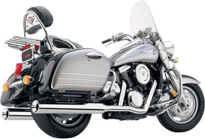 Avgassystem Cobra True dubbel billet krom Kawasaki Vulcan Nomad 98-08