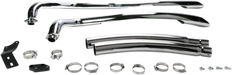 Avgassystem Cobra Speedster Swept Kawasaki 06-17 krom