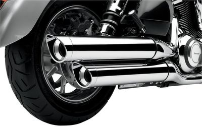 Slip-on ljuddämpare Cobra krom Kawasaki 09-13