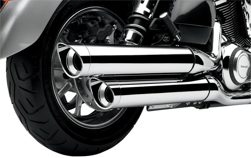 Slip-on ljuddämpare Cobra krom Kawasaki 09-13