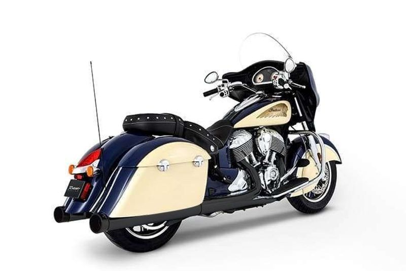Slip-on ljuddämpare Rinehart Racing Duals Chief 4" svart Indian 14-20